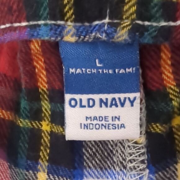 Old Navy Red and White Sweatpants with Elastic Waist - Picture 5 of 6